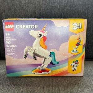 LEGO Creator 3-in-1 Unicorn Set with Rainbow Colors